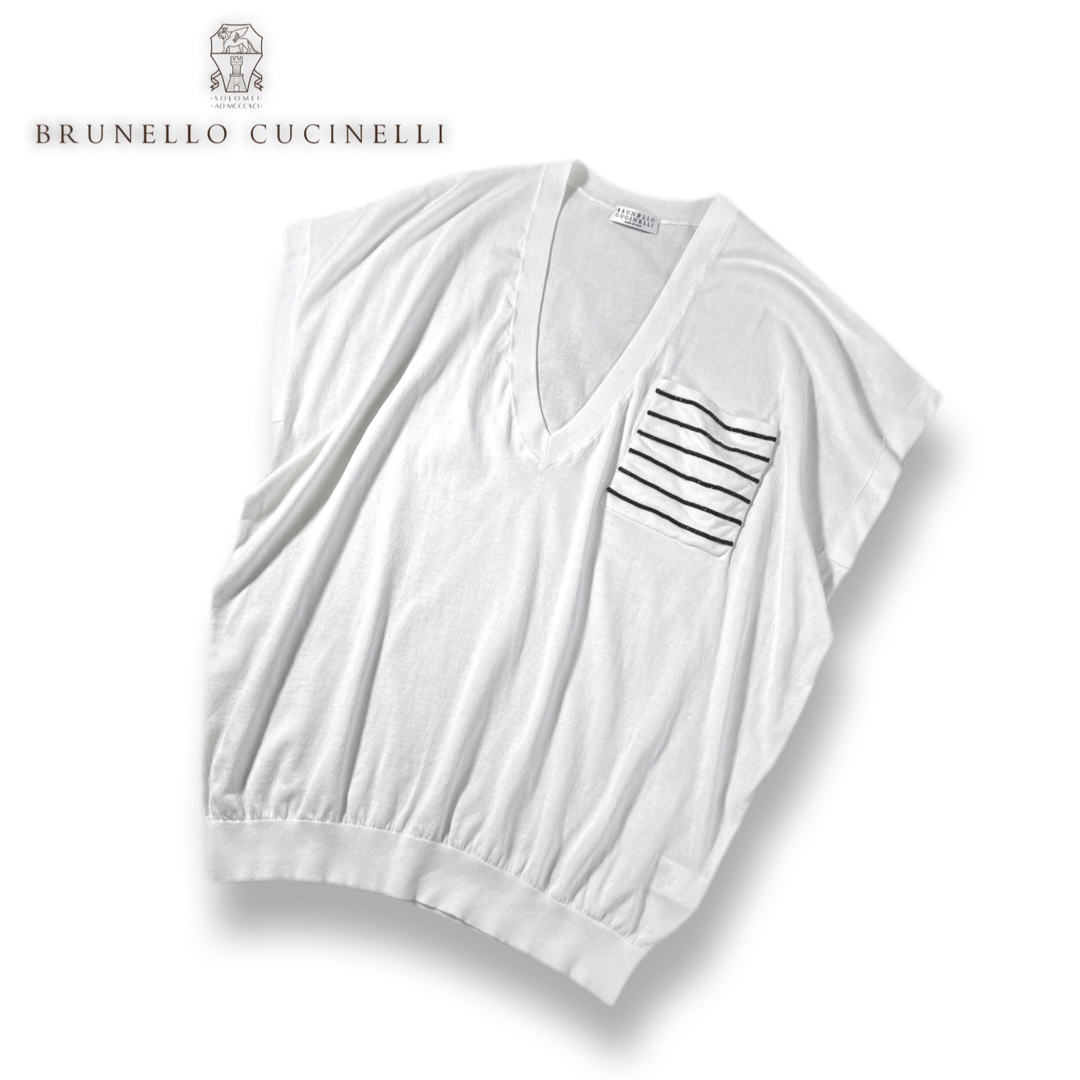 ☆BRUNELLO CUCINELLI☆モニーレ☆ポケット☆サマーニット☆