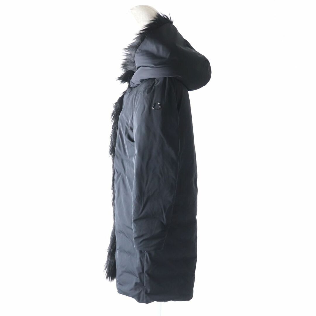 極美品★国内正規品 MONCLER モンクレール  CRUCIANELLE 21-22AW フード付 エコファートリミング ロングダウンコート レディース 黒 2 h03-st30303-759 1