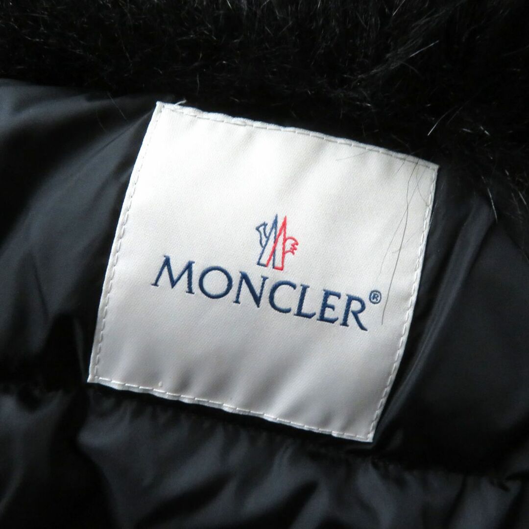 極美品★国内正規品 MONCLER モンクレール  CRUCIANELLE 21-22AW フード付 エコファートリミング ロングダウンコート レディース 黒 2 h03-st30303-759 7