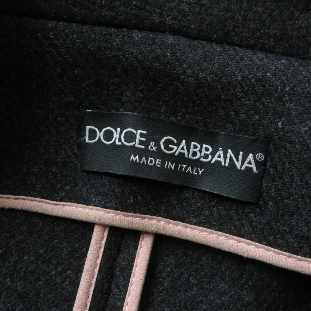 DOLCE\u0026GABBANA ドルガバ　ダブルブレスト　カシミヤ100% コート