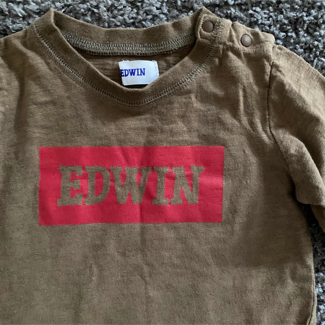 EDWIN(エドウィン)のEDWIN ロングTシャツ　90㎝ キッズ/ベビー/マタニティのキッズ服男の子用(90cm~)(Tシャツ/カットソー)の商品写真