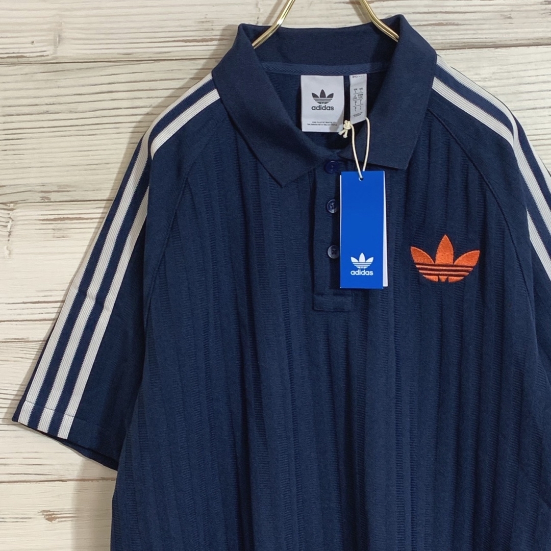 adidas(アディダス)のアディカラー 70s ポロシャツ ネイビーブルー 紺  M 在原みゆ紀 メンズのトップス(ポロシャツ)の商品写真