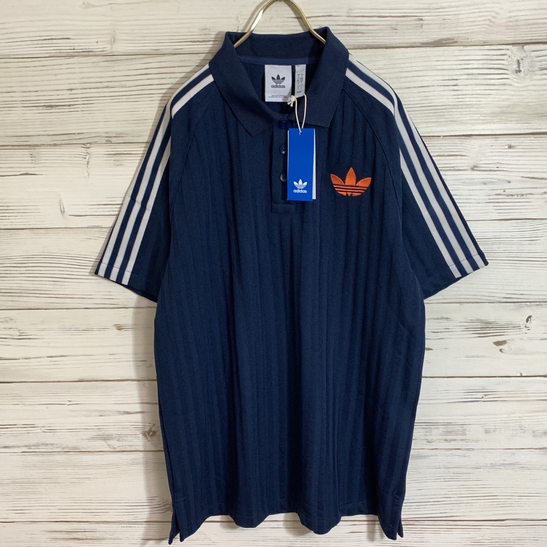 adidas(アディダス)のアディカラー 70s ポロシャツ ネイビーブルー 紺  M 在原みゆ紀 メンズのトップス(ポロシャツ)の商品写真