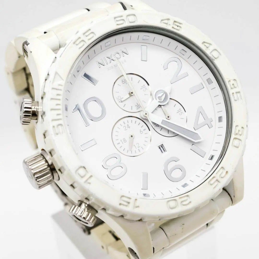《希少》NIXON SIMPLIFY 腕時計 ホワイト クロノグラフ メンズ n
