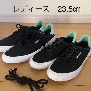 アディダス(adidas)のadidas アディダス 23.5cm スリーエムシー 黒/黄緑/ピンク(スニーカー)