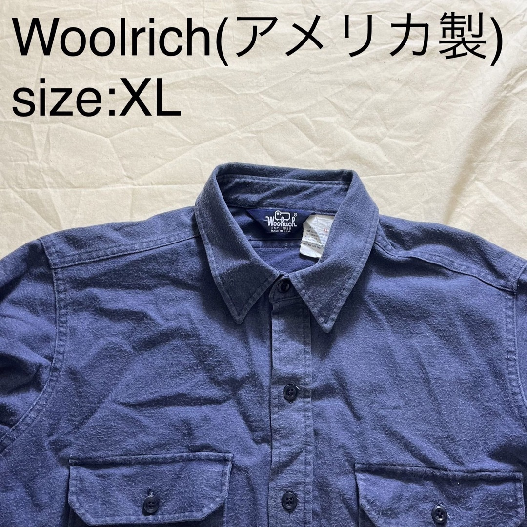 Woolrichビンテージシャモアクロスシャツ(アメリカ製) - シャツ