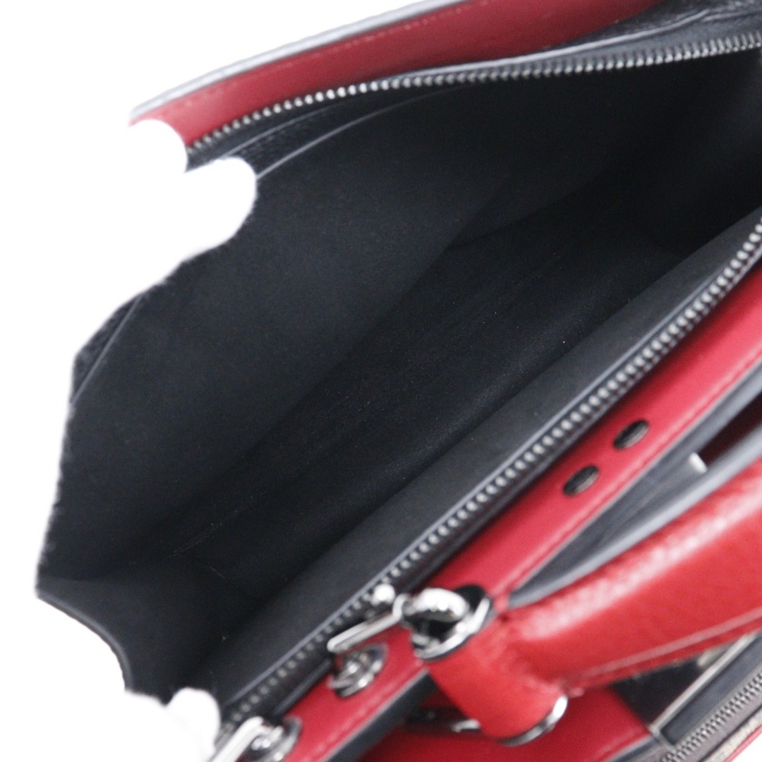 【FENDI】フェンディ ピーカブー ISeeU スモール ズッカ 7VA530 カーフ 黒/赤 レディース ハンドバッグ