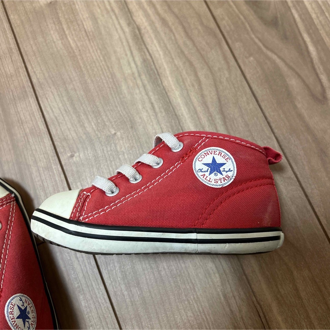 ALL STAR（CONVERSE）(オールスター)のconverse All star 赤 キッズ/ベビー/マタニティのベビー靴/シューズ(~14cm)(スニーカー)の商品写真