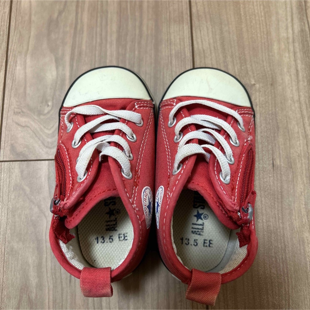 ALL STAR（CONVERSE）(オールスター)のconverse All star 赤 キッズ/ベビー/マタニティのベビー靴/シューズ(~14cm)(スニーカー)の商品写真