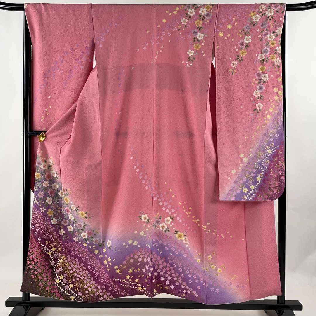 振袖 身丈155cm 裄丈65.5cm 正絹 美品 名品 【中古】の通販 by