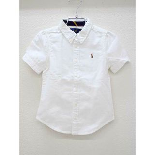 ラルフローレン(Ralph Lauren)の【新入荷!】新品 未使用品◇ラルフローレン/Ralph Lauren◇110cm 半袖シャツ 白 フォーマル お受験 面接 写真撮影 見学会 説明会 お稽古 お教室 通塾 通園 スクール 冠婚葬祭【中古】子供服 キッズ kids 女の子 317032(シャツ/カットソー)