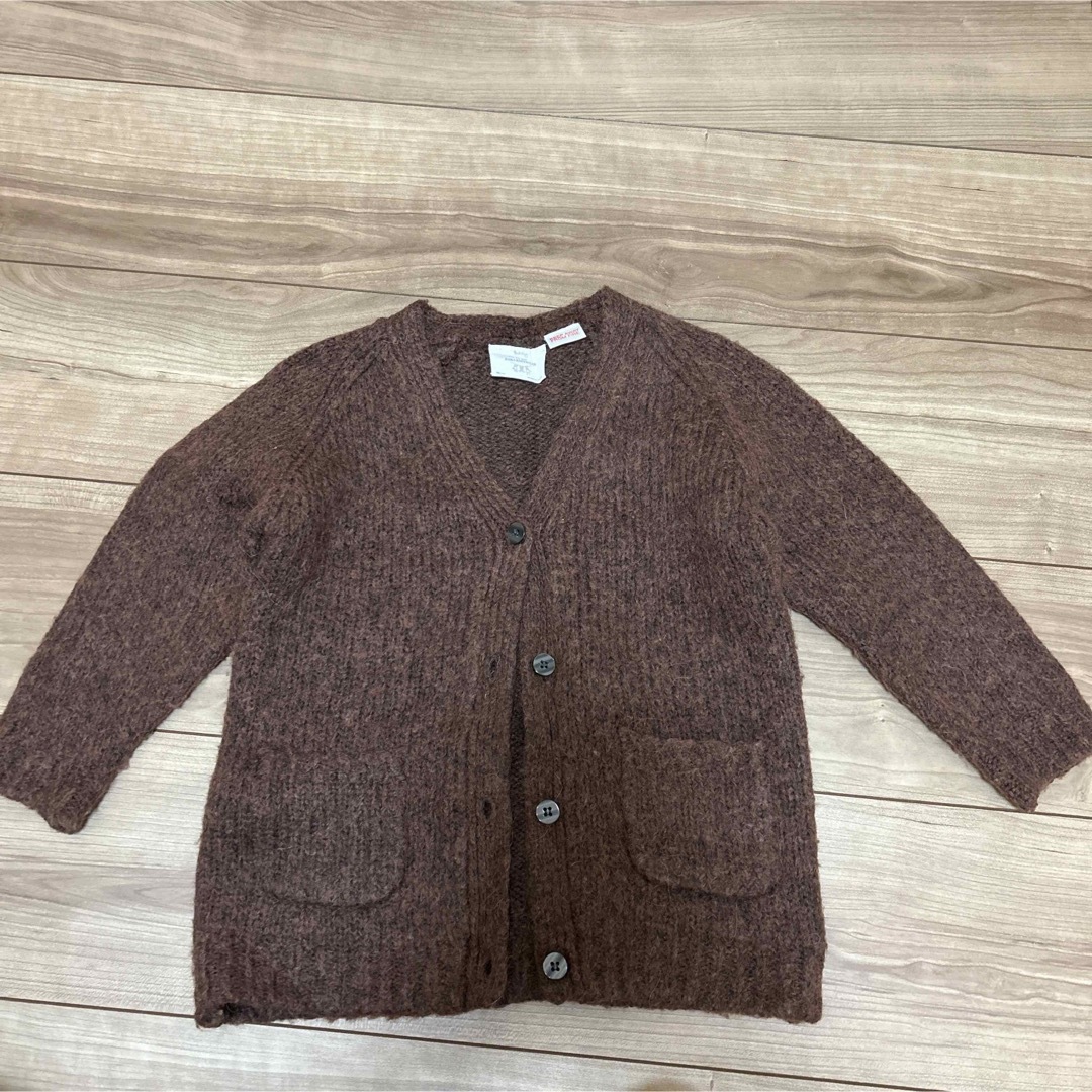 ZARA KIDS(ザラキッズ)のZARAbaby カーディガン　ブラウン キッズ/ベビー/マタニティのキッズ服女の子用(90cm~)(カーディガン)の商品写真