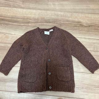 ザラキッズ(ZARA KIDS)のZARAbaby カーディガン　ブラウン(カーディガン)