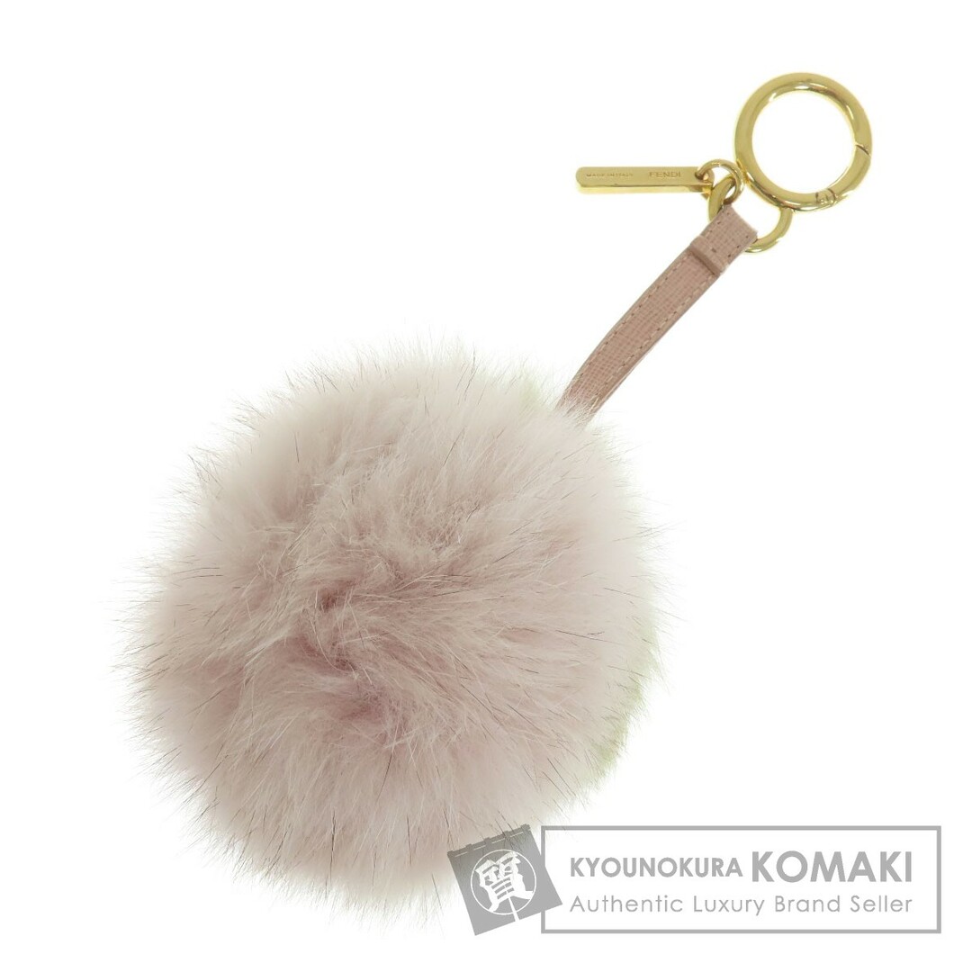 FENDI バッグチャーム キーホルダー ファー レディース-