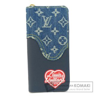 ルイヴィトン(LOUIS VUITTON)のLOUIS VUITTON M81107 ジッピーウォレット・ヴェルティカル 長財布（小銭入れあり） モノグラムデニム レザー レディース(財布)