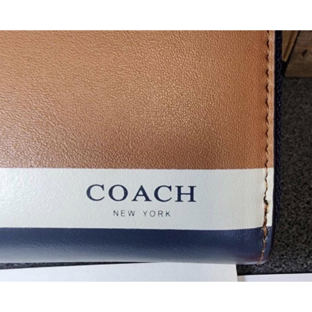 COACH(コーチ)のCOACH/コーチ 長財布　サドル レザー ヴァーシティ アコーディオンジップ レディースのファッション小物(財布)の商品写真