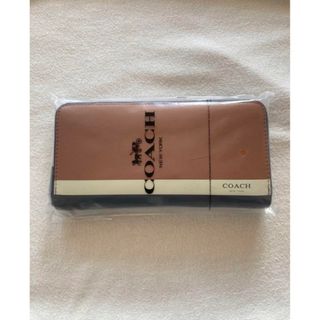 コーチ(COACH)のCOACH/コーチ 長財布　サドル レザー ヴァーシティ アコーディオンジップ(財布)