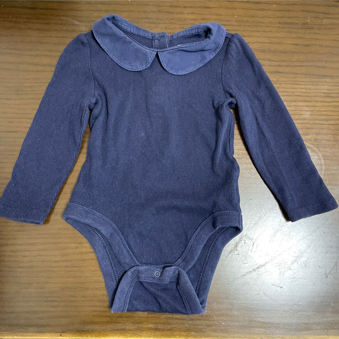 babyGAP(ベビーギャップ)のGap baby 襟付き　長袖　ロンパース サイズ　80 キッズ/ベビー/マタニティのベビー服(~85cm)(ロンパース)の商品写真