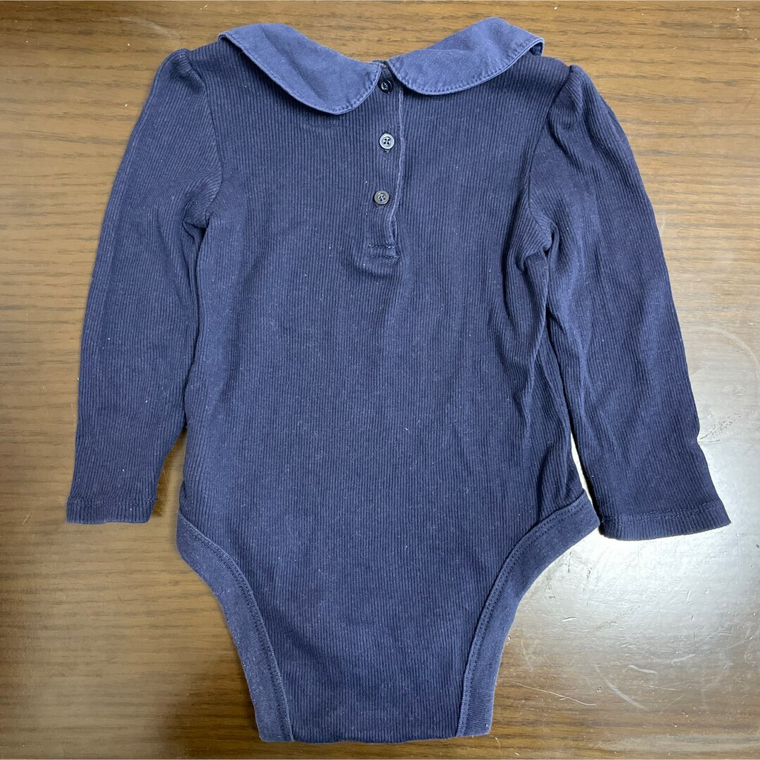 babyGAP(ベビーギャップ)のGap baby 襟付き　長袖　ロンパース サイズ　80 キッズ/ベビー/マタニティのベビー服(~85cm)(ロンパース)の商品写真