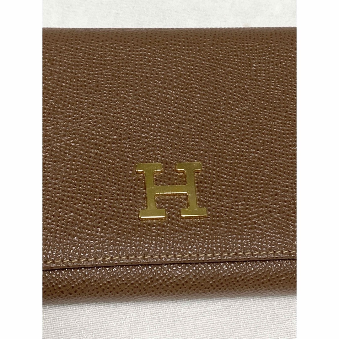 【美品】HIGH CLASS 折りたたみ財布　ブラウン