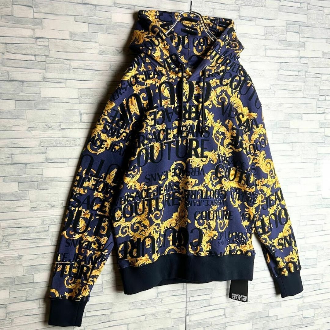 VERSACE(ヴェルサーチ)の【新品】圧巻/王道 ヴェルサーチジーンズクチュール高級パーカービッグシルエット メンズのトップス(パーカー)の商品写真