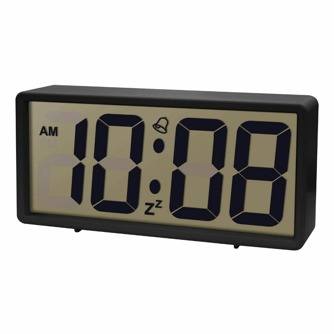 誠時 置き時計 大画面液晶、目覚まし時計、デジタル置き掛け時計兼用、ジェイド L