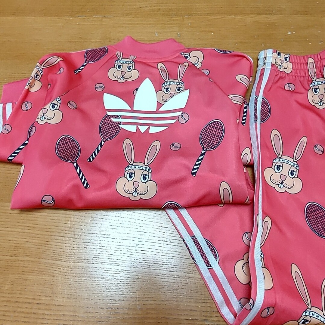 adidas(アディダス)のアディダス　オリジナルス　ミニロディーニ　コラボ　キッズ　セットアップ キッズ/ベビー/マタニティのキッズ服女の子用(90cm~)(その他)の商品写真