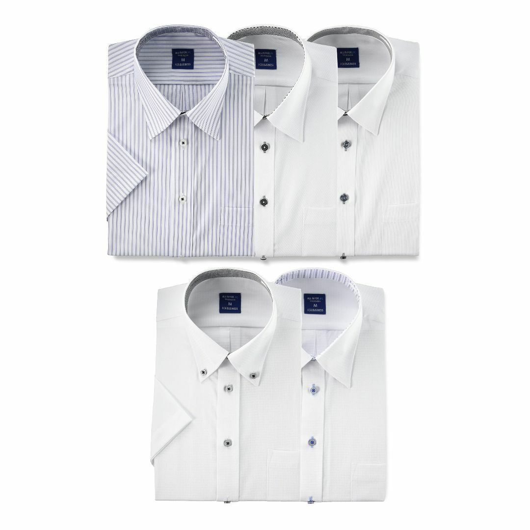 アトリエサンロクゴ ワイシャツセット 半袖 ワイシャツ 5枚セット 形態安定 クのサムネイル