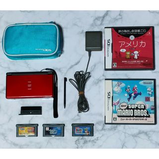 ニンテンドー3DS(ニンテンドー3DS)の《動作品》任天堂　Ds   Lite  一式　＋　充電器　＋　ソフト5本付き(携帯用ゲーム機本体)