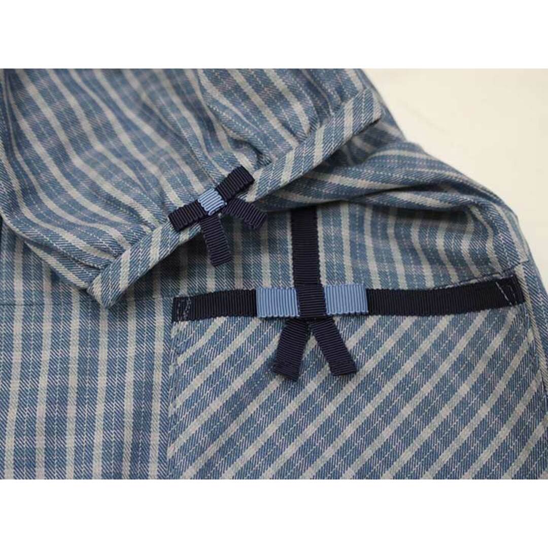 新入荷!】◇荻窪七里◇140cm位 半袖ワンピース 青×白系 新入荷!】◇荻窪七里◇140cm位 半袖ワンピース 青×白系
