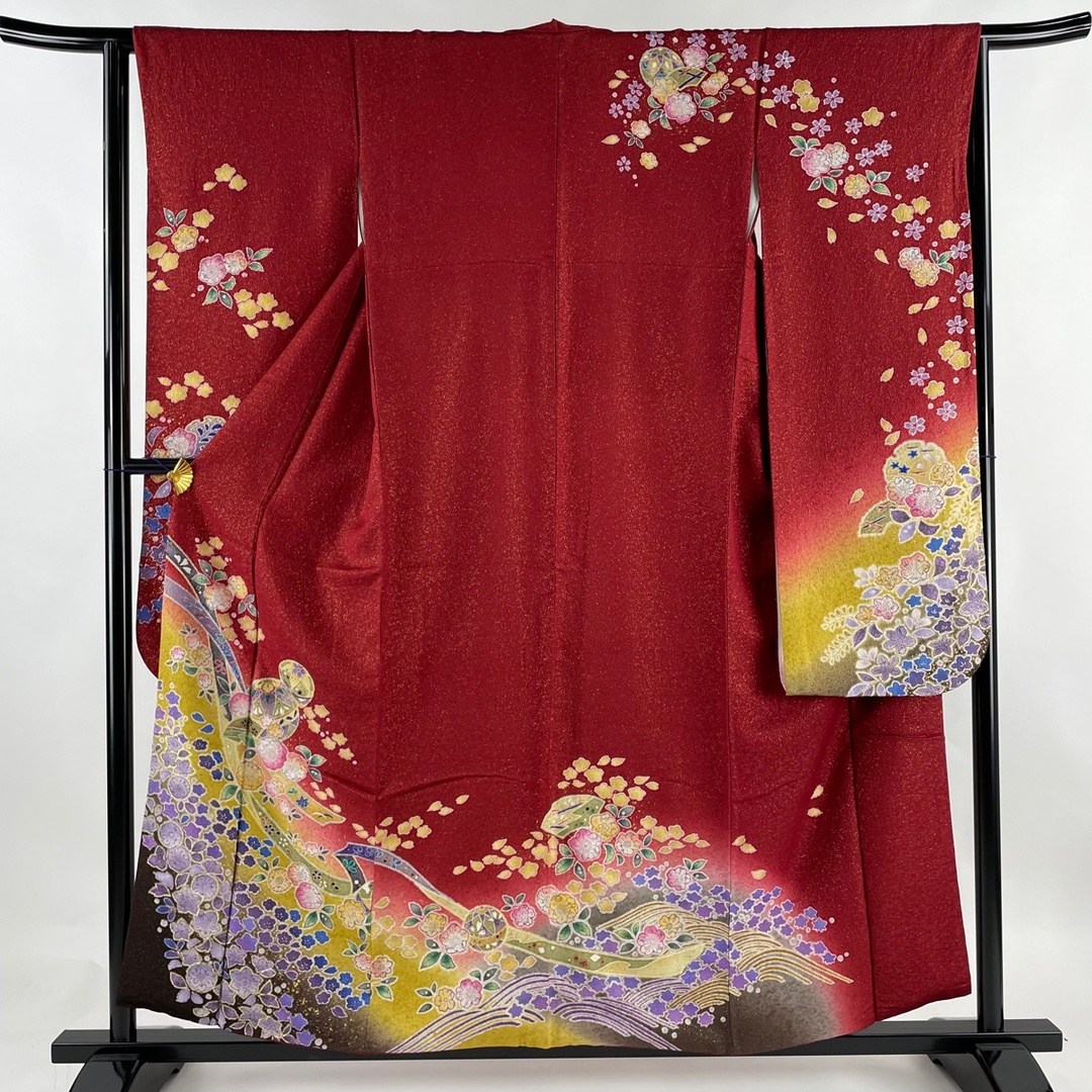 振袖 身丈157cm 裄丈63cm 正絹 美品 名品-