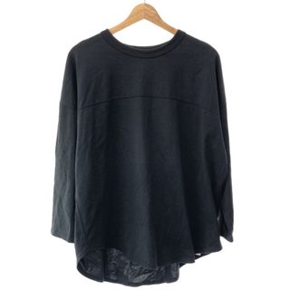 ソフネット(SOPHNET.)のSOPHNET. ソフネット 23SS WIDE FOOTBALL TEE ワイドフットボールTシャツ ブラック S(Tシャツ/カットソー(七分/長袖))