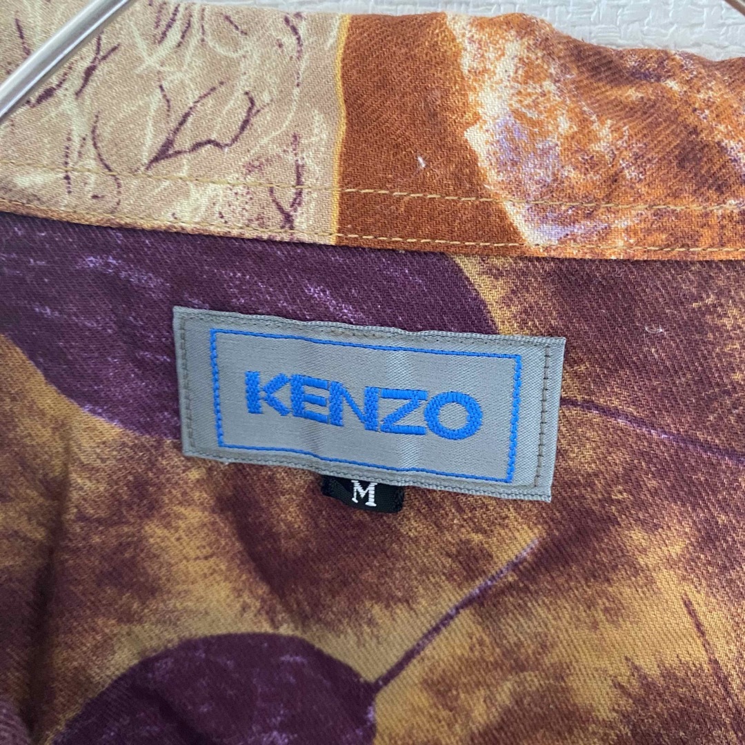 KENZO(ケンゾー)の【激レア】90sKENZOケンゾーアートシャツジャケット総柄オープンカラーxl メンズのトップス(シャツ)の商品写真