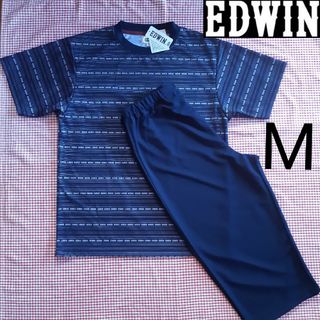 エドウィン(EDWIN)のEDWIN エドウィン パジャマ ルームウェア M メンズ ネイビー 紺色(Tシャツ/カットソー(半袖/袖なし))