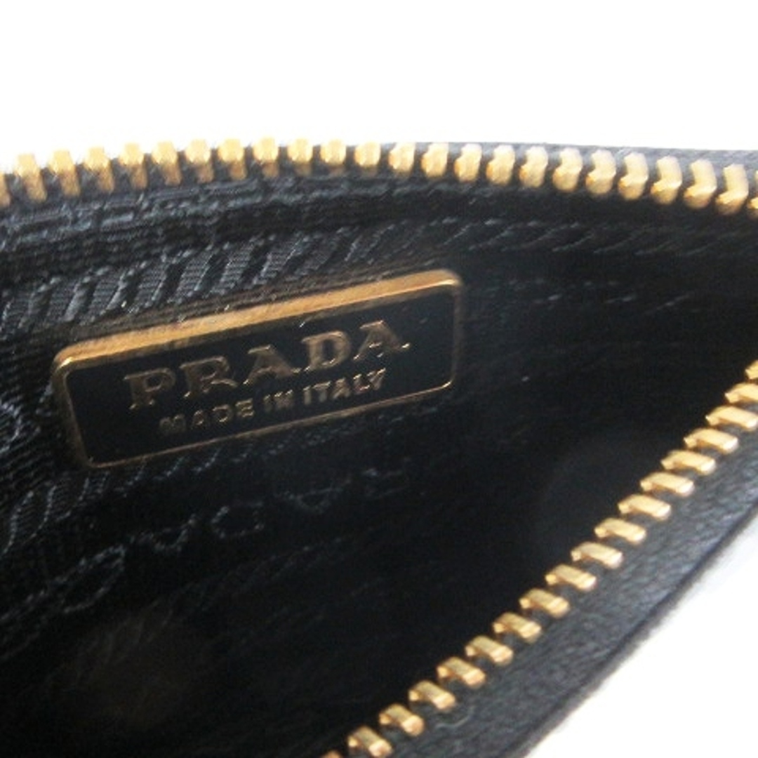 PRADA(プラダ)のプラダ コインケース 小銭入れ キーリング付き レザー 黒 ■SM1 ☆AA★ メンズのファッション小物(コインケース/小銭入れ)の商品写真