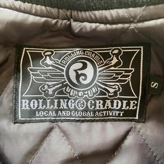 ROLLING CRADLE スタジャン S レザー バックロゴ