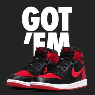 ナイキ(NIKE)の28.5cm WMNS Air Jordan 1 High Satin Bred(スニーカー)