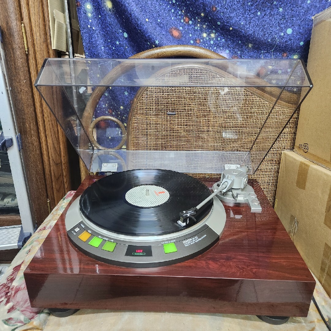 完動！レストア超美品カートリッジ新品！DENONレコードプレーヤーDP-57L