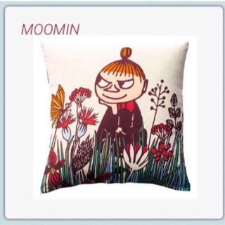 ムーミン(MOOMIN)の【MOOMIN】ムーミン クッションカバー〈花とリトルミイ〉新品(クッションカバー)