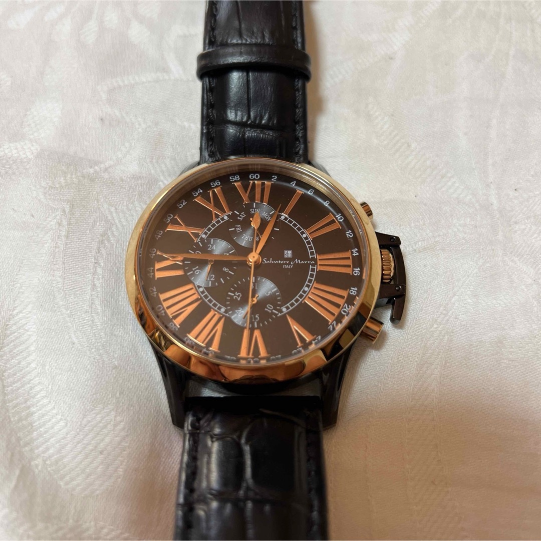 【美品】サルバトーレマーラ（Salvatore Marra）腕時計　革ベルト
