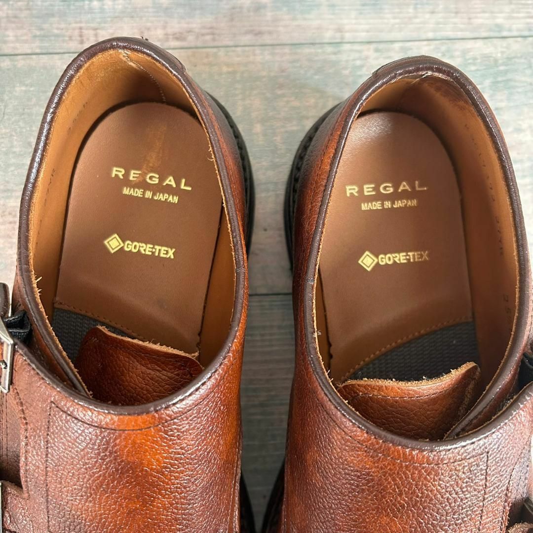 超美品 REGAL 27YR GORE-TEX 25.5cm ダブルモンク