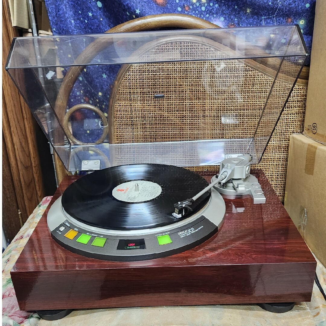 完動！レストア超美品カートリッジ新品！DENONレコードプレーヤーDP-57L