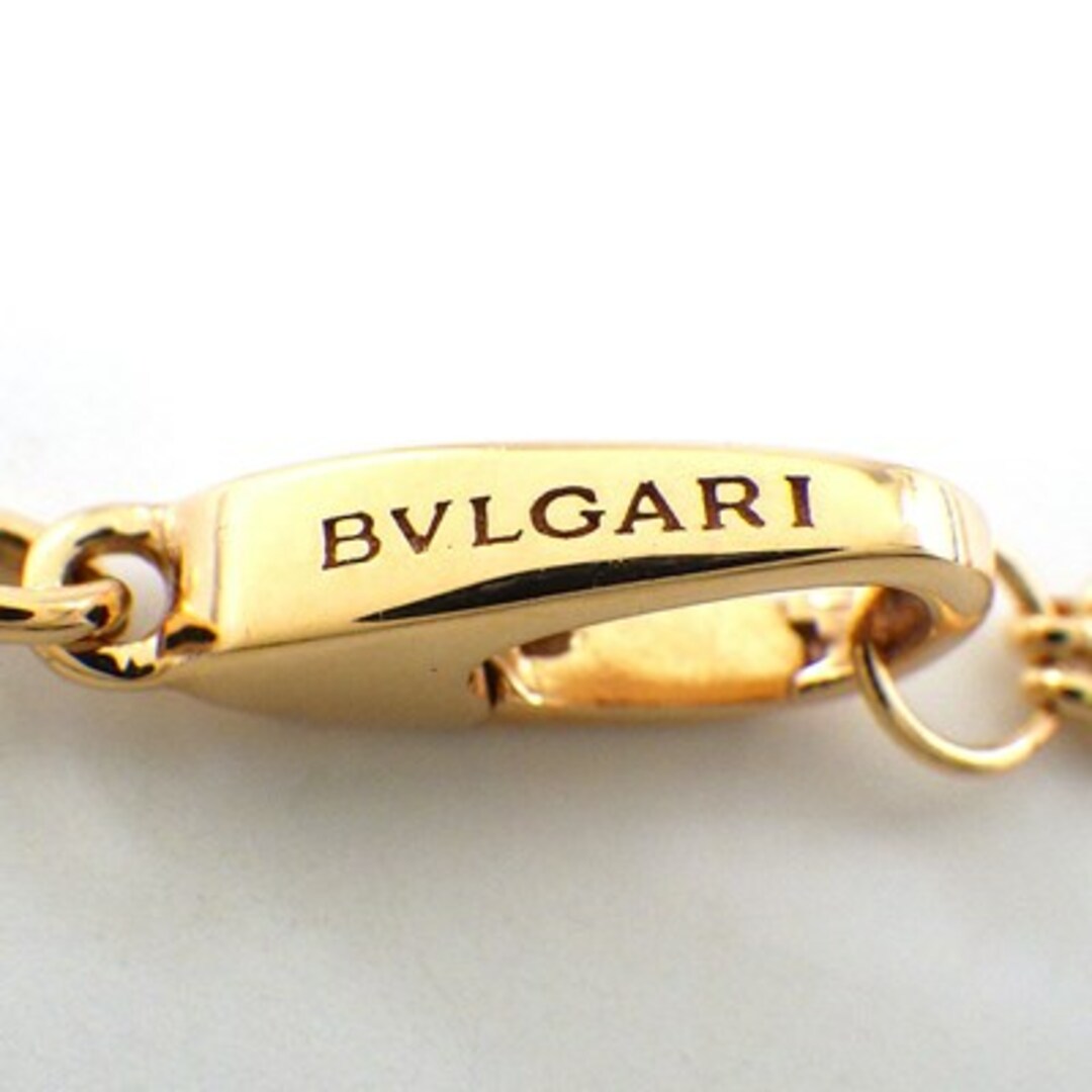 BVLGARI(ブルガリ)のブルガリ BVLGARI ネックレス ブルガリブルガリ クオーレ ハート ホワイト シェル K18PG 白 【中古】 レディースのアクセサリー(ネックレス)の商品写真