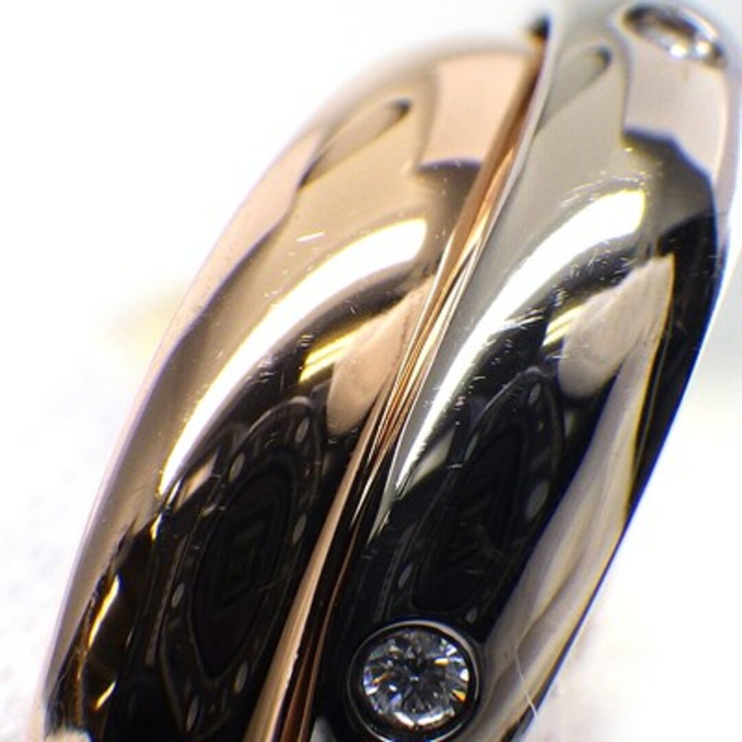 Cartier(カルティエ)のカルティエ Cartier リング トリニティ スリーカラー 5ポイント ダイヤモンド K18PG K18WG K18YG 5号 / #45 【中古】 レディースのアクセサリー(リング(指輪))の商品写真