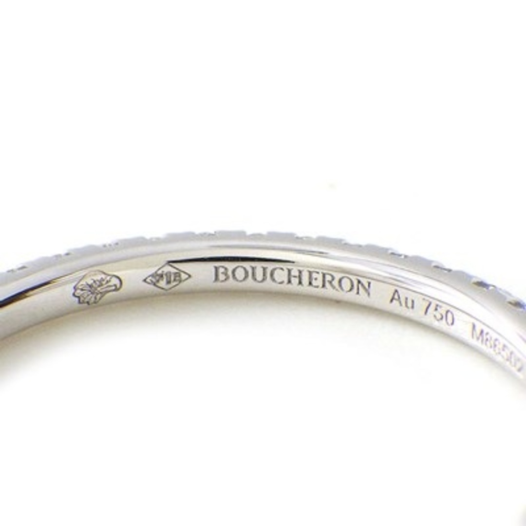 BOUCHERON(ブシュロン)のブシュロン BOUCHERON リング エピュール JAL01181 フルエタニティ サークル 45ポイント ダイヤモンド 計0.26ct K18WG 6号 / 46 【箱・保付き】 【中古】 レディースのアクセサリー(リング(指輪))の商品写真