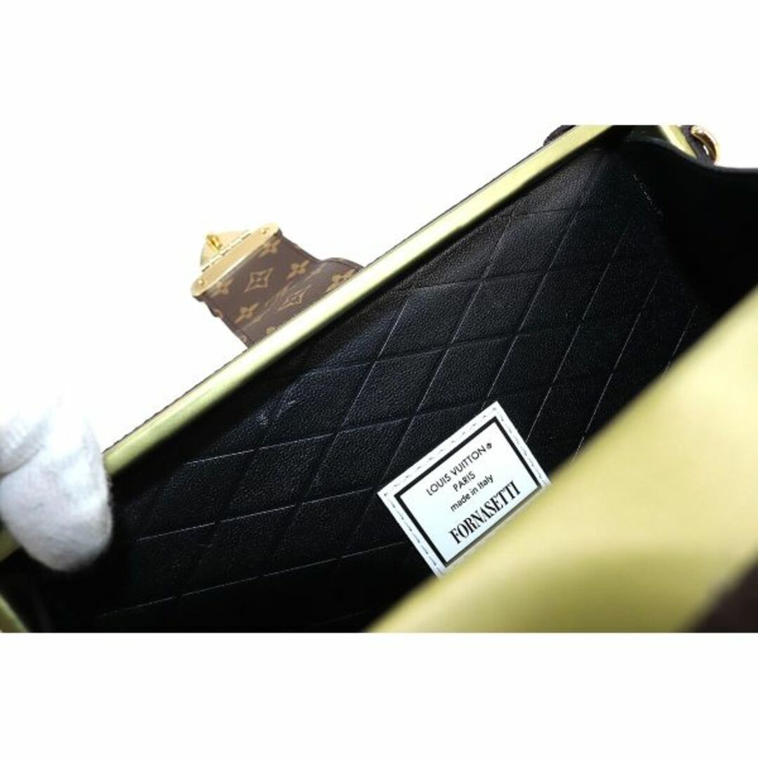 未使用 展示品 ルイ ヴィトン LOUIS VUITTON モノグラム プティット マル ショルダー バッグ ブラウン M59149 RFID VLP 90167556 6