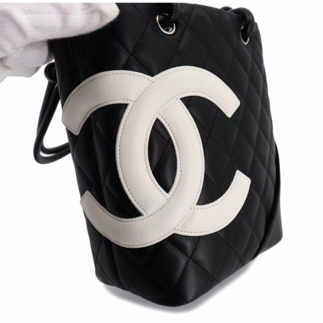 【美品】シャネル  CHANEL  カンボンライン トートバッグ ・スモール