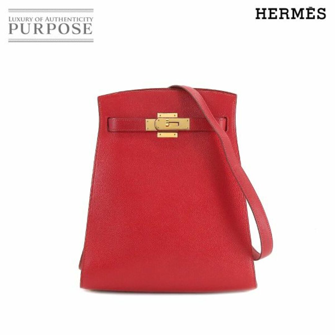 ルージュヴィフ金具エルメス HERMES ケリー スポーツ MM ショルダー バッグ クシュベル エプソン ルージュヴィフ ゴールド 金具 〇W刻印 VLP 90190819