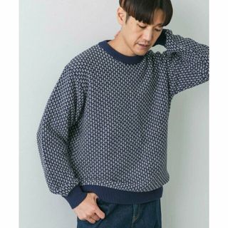 アーバンリサーチドアーズ(URBAN RESEARCH DOORS)の【NAVY】変形カノコニットプルオーバー(ニット/セーター)