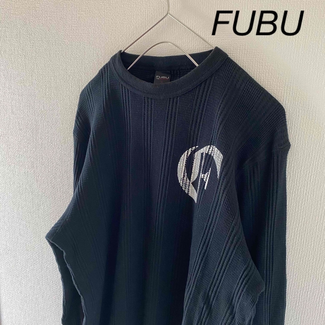 FUBUフブロンtシャツ長袖メンズブラック黒mlヒップホップファッション